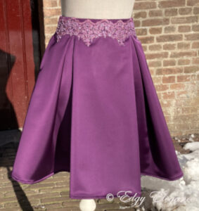 Pleat_skirt_satin_purple_full_length